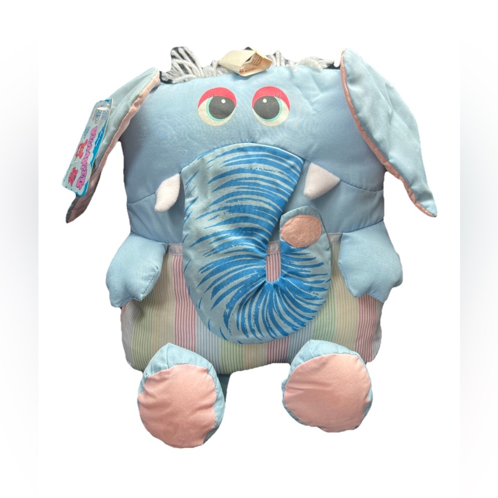 Vintage 1980s 80s Weird VTG Pillow People Plumppets Elephant Pillow RARE
